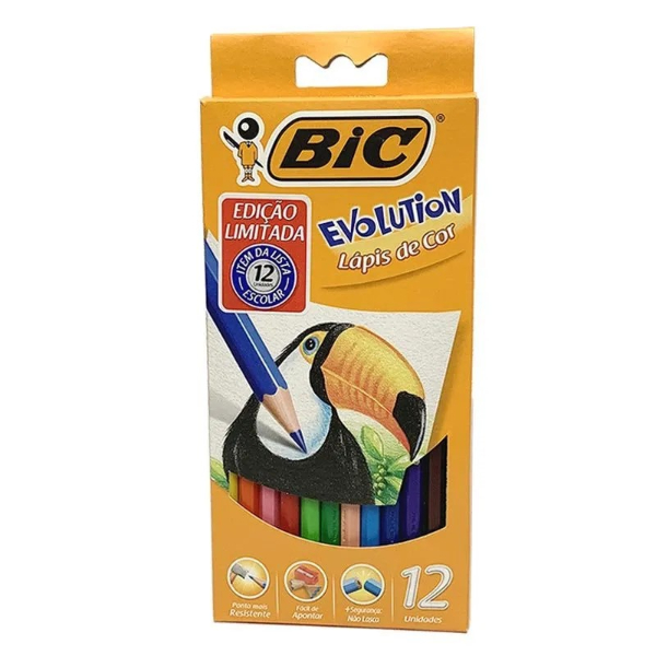 Lapis de Cor 12 Cores BIC
