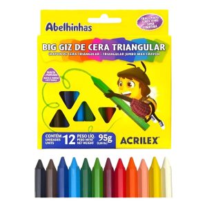 Giz de Cera Big 12 Cores Acrilex 09111