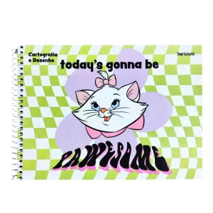 Caderno de Desenho Disney Marie Jandaia - 2