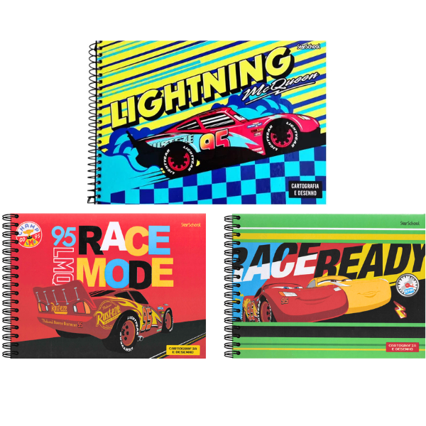 Caderno de Desenho Disney Pixar Carros StarSchool