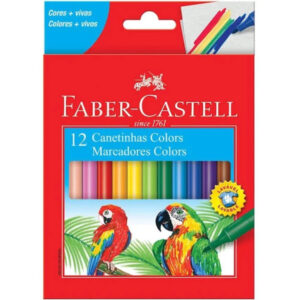 Canetinha Hidrográfica 12 Cores Faber-Castell