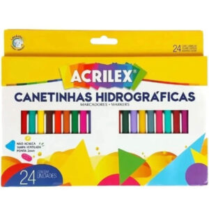 Canetinha Hidrográfica 24 Cores Acrilex 113715