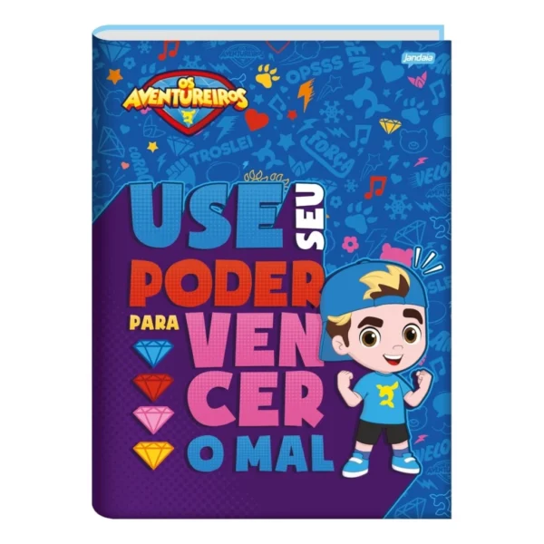 Agenda Escolar Permanente Capa Dura Lucas Neto/ Os aventureiros Jandaia - Imagem 2