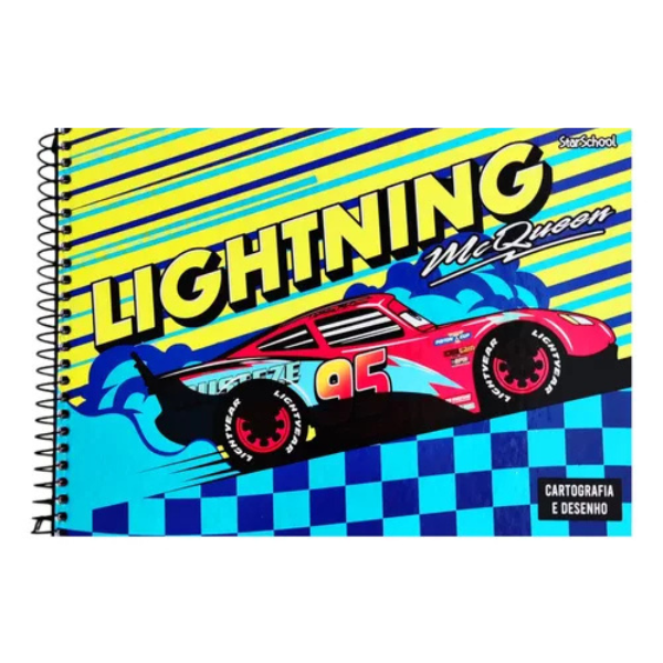 Caderno de Desenho Disney Pixar Carros StarSchool - Imagem 4