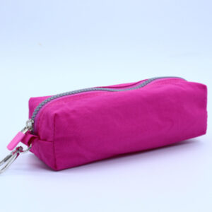 Estojo Escolar Nylon Grande 1 Compartimento DaTerra - Rosa Pink