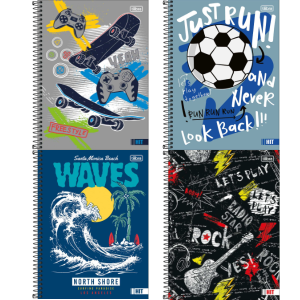 Caderno 1x1 Masculino Hit Tilibra