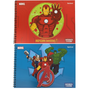Caderno de Desenho Avengers Marvel Jandaia