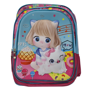 Mochila Infantil Feminina Bolso triplo DU