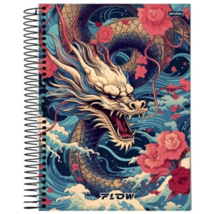 Caderno 10x1 Masculino Flow Jandaia - 2