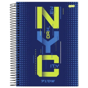 Caderno 10x1 Masculino Flow Jandaia - 7