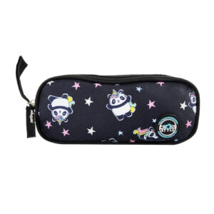 Estojo Escolar Duplo Croos Style Panda Clio - preto