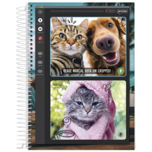 Caderno 10x1 Pets Love Jandaia - 1