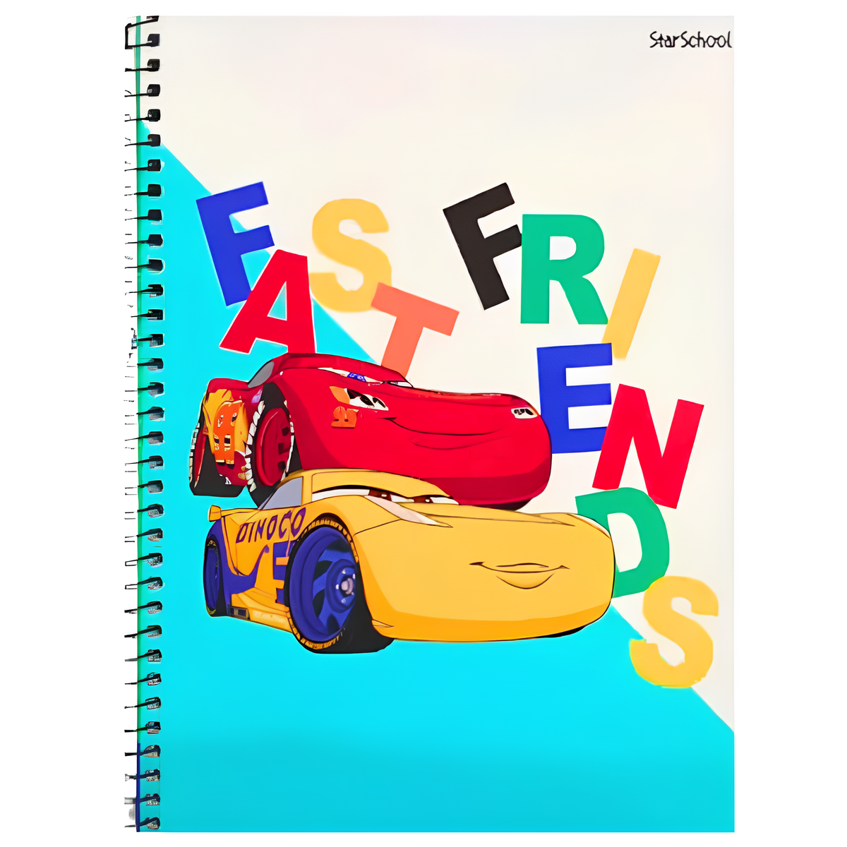 Caderno 1x1 Disney Carros Jandaia - Imagem 4