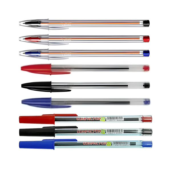Kit caneta esferográfica com 6 unidades