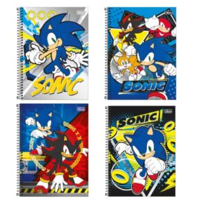 Caderno 1x1 Sonic Tilibra (sortido)