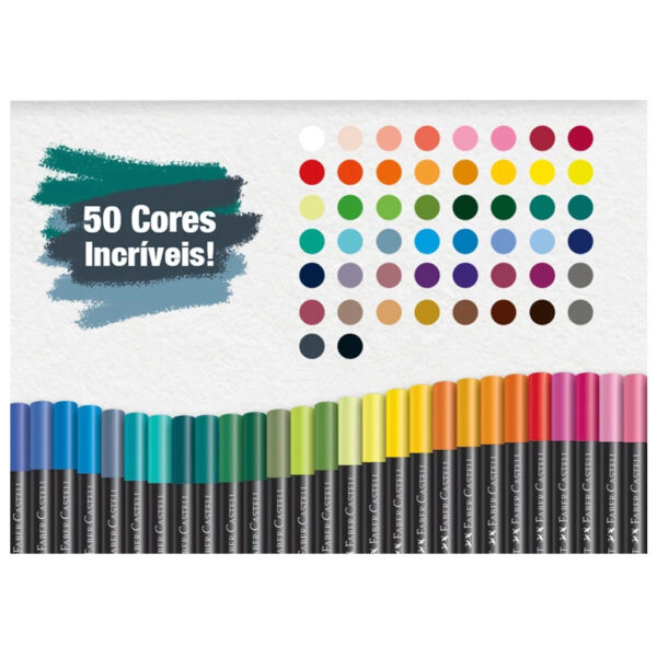 Lápis de Cor 50 Cores SuperSoft Faber-Castell - Image 3