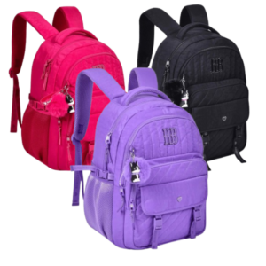 Mochila de Costas Rebecca BonBon C/ Pingente e Tiras Clio RB24516