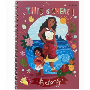 Caderno 1x1 Disney Moana 2 Jandaia - 1