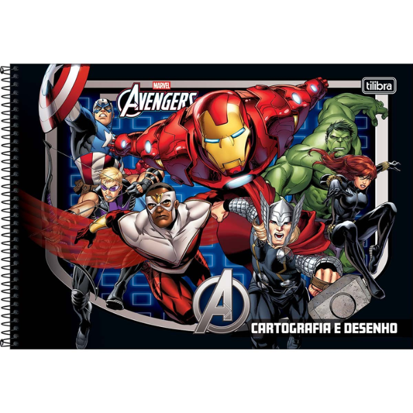 Caderno de Desenho Marvel Avengers Tilibra 309015 - Imagem 3
