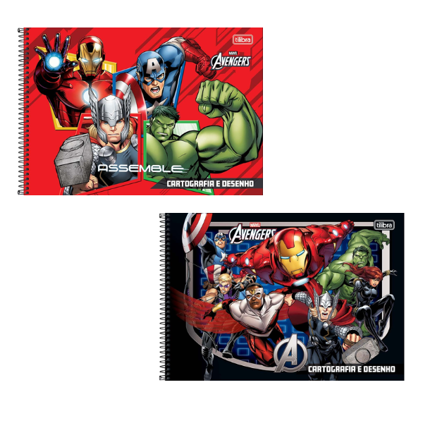 Caderno de Desenho Marvel Avengers Tilibra 309015