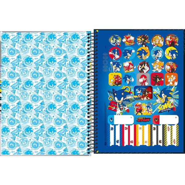 Caderno 1x1 Sonic Tilibra (sortido) - Imagem 6