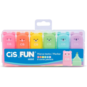 Kit Marca Textos Pastel Fun Mini com 6 Cis 57166