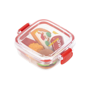 Kit Com 4 Borrachas Na Marmita Fast Food BRW