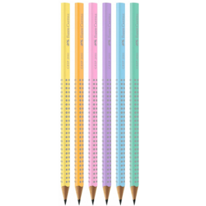Ecolápis Grafite Faber-Castell Tons Pastel Grip (Estampas Sortidas)