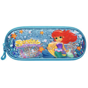 Estojo Escolar Duplo Sereia Encanto Dos Mares Clio SR23116F