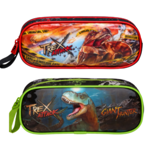 Estojo Escolar Simples T-rex Attack Clio TX23018E