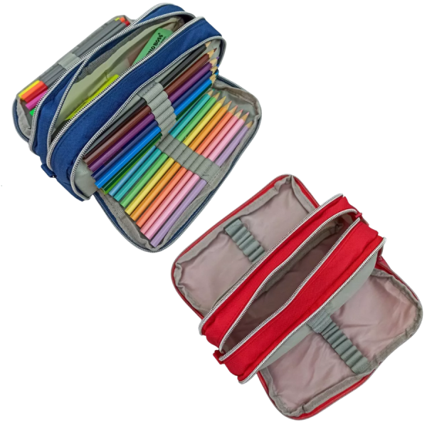 Estojo Escolar  3 em 1 Triplo Nylon DaTerra - Imagem 2