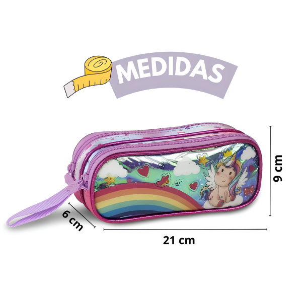 Estojo Duplo Unicórniou - Imagem 2