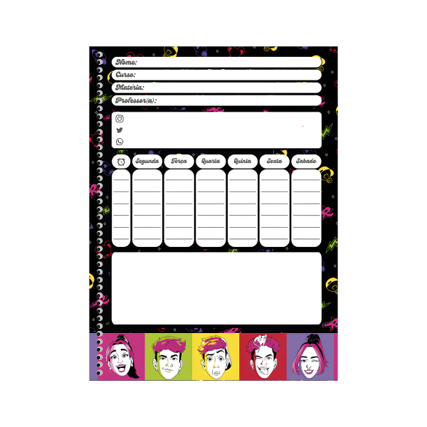 Caderno 1x1 Dos Rosa Animativa - Imagem 3