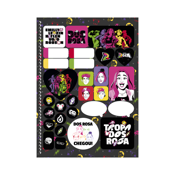 Caderno 1x1 Dos Rosa Animativa - Imagem 4