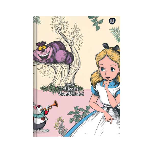 Caderno Brochurão Alice No Pais Das Maravilhas Animativa - Imagem 2