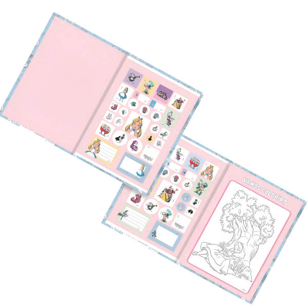 Caderno Brochurão Alice No Pais Das Maravilhas Animativa - Imagem 5