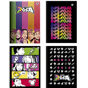 Caderno Brochurão Dos Rosa Animativa