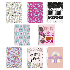 Caderno 1x1 Feminino Bom:D+ Animativa