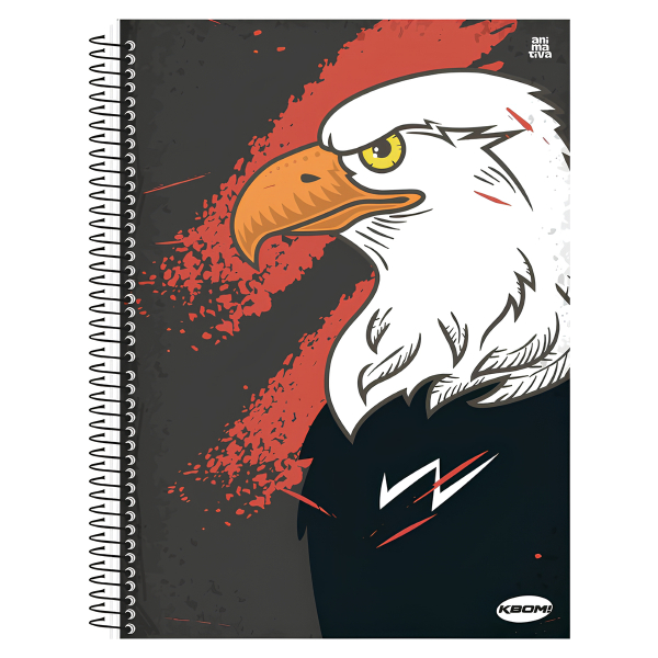 Caderno 1x1 Masculino Kbom! Animativa - Imagem 3