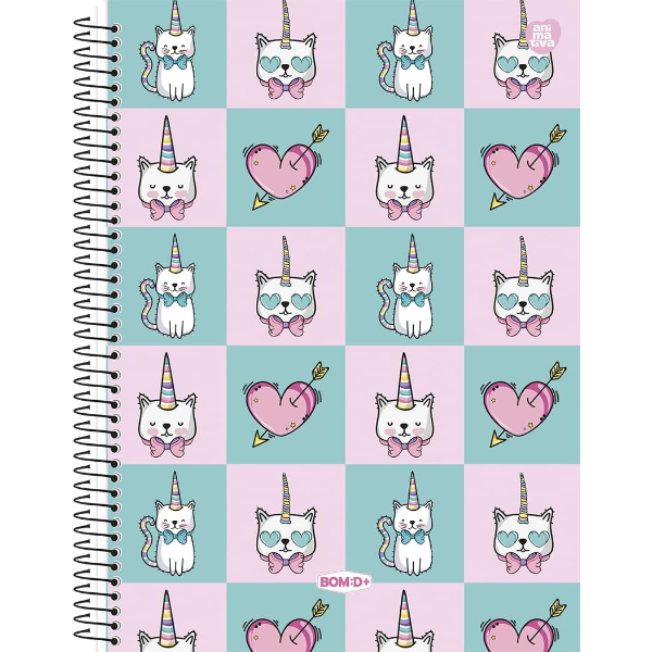 Caderno 10x1 Feminino Bom:D+ Animativa - Imagem 9