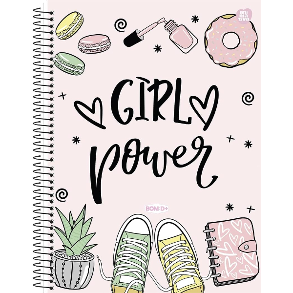 Caderno 10x1 Feminino Bom:D+ Animativa - Imagem 8