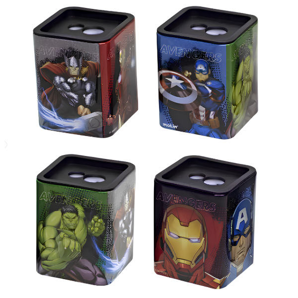 Apontador Coletor com 2 Furos Avengers Molin (1 unidade)
