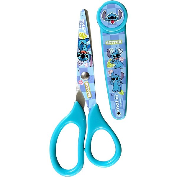 Tesoura Escolar Com Protetor Stitch Molin - Imagem 3