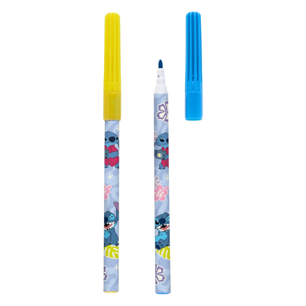Canetinha Hidrográfica 12 Cores Disney Stitch Molin - Imagem 2