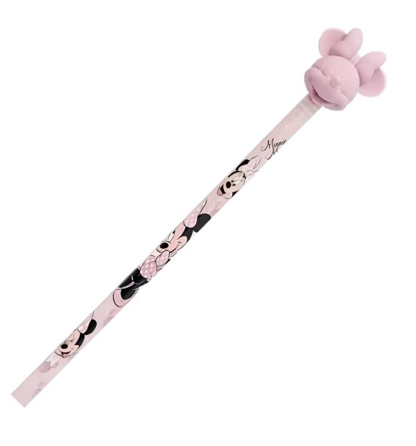Lápis Grafite Com Ponteira de Borracha Disney Minnie Molin - Imagem 2