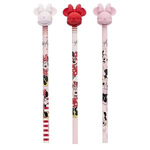 Lápis Grafite Com Ponteira de Borracha Disney Minnie Molin
