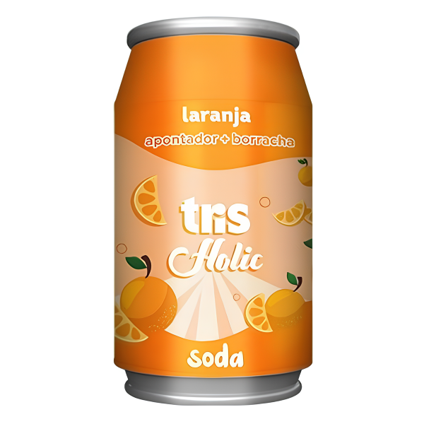Apontador C/ Depósito + Borracha Soda Holic Tris - Imagem 3