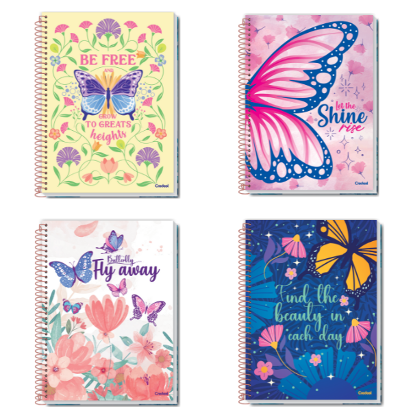 Caderno 10x1 Purpurina Credeal