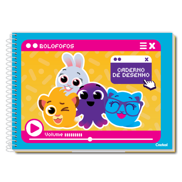 Caderno de Desenho Bolofofos Credeal - Imagem 3