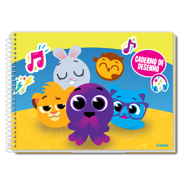 Caderno de Desenho Bolofofos Credeal - Imagem 5